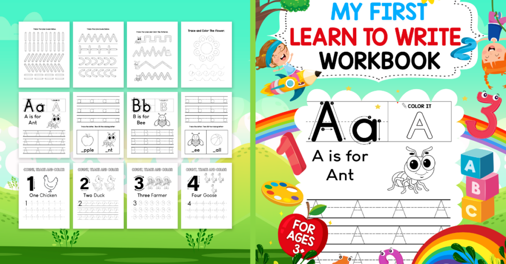 My First Learn-to-Write Workbook For ABC Kids by Mike Mills